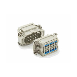Insert HE, Quick Connection à ressort, mâle, 10 pin, 16A, Polycarbonate, 10B 